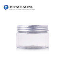 30PCS/LOT*100G Cream Jar Transparent Plastic Cosmetic Container Empty Mask Refillable Packing Aluminum Screw Cap Pot Makup Can 2024 - buy cheap