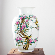 New Design High-quality Jingdezhen Fine Porcelain Yellowbird Flower Vase Chinese Ceramic Vases For Home Office Decor 2024 - buy cheap