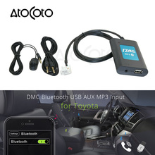 AtoCoto DMC Bluetooth A2DP USB Drive AUX Adapter Interface for Toyota Microphone 12Pin Radio MP3 Audio CD Changer Input 2024 - buy cheap