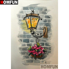 HOMFUN-pintura de diamante redondo/cuadrado completa, cuadro artesanal 5D, punto de cruz "claro", decoración del hogar 5D A01351 2024 - compra barato