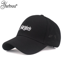 [YARBUU]new brand unisex baseball cap hat for women men Hollowing out dad hat NEW YORK embroidery letter outdoor sports caps 2024 - buy cheap