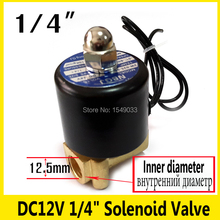 1/4" dc 12V Electric solenoid valve water solenoid valve for water air  Normally Closed Use fluid viscosity Less than20CST 2024 - buy cheap