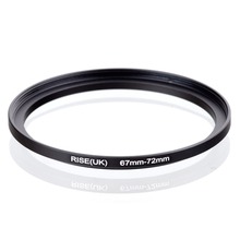 Original aumento (Reino Unido) 67mm-72mm 67-72mm 67 a 72 paso anillo adaptador para filtros negro 2024 - compra barato