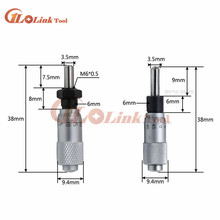 Silver 0-6.5mm Range Flat Type Adjustment Knob Micrometer Head Measurement Measure Tool 4 design Gauge Tool 2024 - buy cheap