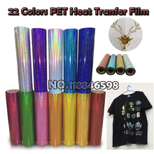 Iron Transfer Pet Laser Heat Transfer Film 50cmx100cm/Lot for Cotton or Textile Material Shirt 2024 - buy cheap