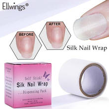 Ellwings Nail Wrap Reinforce Adhesive Silk Nail Protector 3cm*1m UV Gel Lacquer Acrylic Self Adhesive Fiberglass Nail Art Tools 2024 - buy cheap