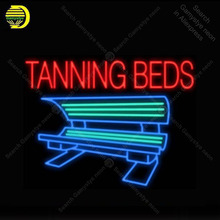Neon sign For Tanning Beds machine Neon Bulb sign Business display Iconic Handcraft Lamp advertise Letrero enseigne lumine 2024 - buy cheap