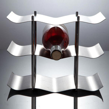 kitchen accessories Homehold 3-layers Stainless Steel Red Wine Bottle Rack Holder Bracket Home Bar Tools Wine Gadget JY 2024 - buy cheap