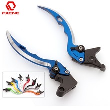 FX CNC Aluminum Adjustable Motorcycle Knife Blade Brake Clutch Levers For Yamaha YZF R1 YZF R6 FZ1 FAZER TRX 850 R6S USA VERSION 2024 - buy cheap