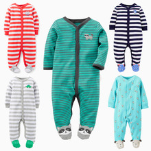 2020 Baby Rompers 3 Pieces Cotton Toddler Girls Clothes Unisex Infant Full Clothing Set Newborn Boys Foot Overalls Baby Jumpsuit 2024 - buy cheap