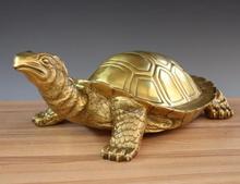 China Royal FengShui Brass Copper Auspicious Wealth Money Tortoise Turtle Statue 2024 - buy cheap