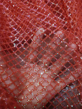 Красная Блестящая кружевная ткань с принтом в виде Креста для красивого платья или вечернего платья 2024 - купить недорого