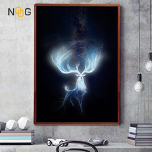 NOOG Nordic Watercolor Poster Animal Deer Digital Canvas Printing Wall Art Number By Print Decoration For The Living Room 2024 - buy cheap