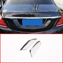 Tiras traseras de lentejuelas para Mercedes Benz Clase S W222, accesorios cromados, ABS, 2 uds., 2014-2018 2024 - compra barato