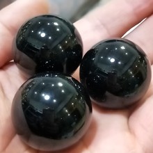 3pcs 30mm Natural obsidian sphere crystal Quartz Globe Ball Rock stones and Mineral Chakra Reiki Healing Home decoration Craft 2024 - buy cheap