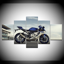 Papel tapiz HD de motocicleta R1M, Impresión de lienzo artístico, póster moderno, pintura de Arte Modular para decoración del hogar y sala de estar, 5 piezas 2024 - compra barato