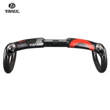 TAMEX Road Bicycle Racing Bar Full Carbon Handlebar Internal Cable Carbon Bike Handlebar 31.8*400/420/440MM Ultra light Bicycle 2024 - buy cheap