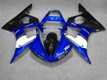 Kit de carenado de motocicleta, juego de carenados para YAMAHA YZFR6 03 04 05 YZF R6 2003 2004 2005 YZF 600 ABS azul brillante negro Juego de carenados + 7 regalos YF31 2024 - compra barato