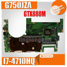 G750JZA motherboard 2D REV 2.0 I7-4710HQ CPU Support GTX880M 4GB For Asus G750JZ G750J laptop motherboar 100% test shipping 2024 - buy cheap