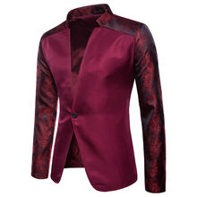 Blazer masculino de luxo, nova moda de primavera, de algodão de alta qualidade, estreito, terno clássico, casacos 2024 - compre barato