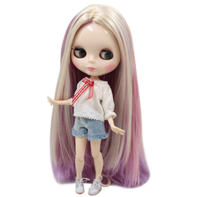 Ice dbs blyth boneca blbl6025/2137/6122 loiro mix de cabelo roxo e rosa branco 1/6 bjd ob24 anime 2024 - compre barato