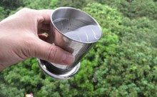 Stainless Steel Folding Cup Travel Tool Kit Survival EDC Gear Outdoor Sports Mug Portable for Camping Hiking Lighter 2024 - buy cheap