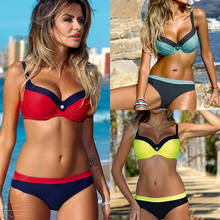 Women Swimwear Bandage Bikini Set Push-up High Waist Padded Bra Bathing Suit Swimsuit Swimsuit Beachwear LOT 2024 - buy cheap