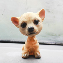 Car Ornament Nodding Dog Car Auto Dash Rocking Head Dog Natural Resin Dog Toy for Car Interior Decorations Home Gift 2024 - buy cheap