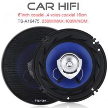 2pcs 6.5 Inch 250W Car HiFi Coaxial Speaker Vehicle Door Auto Audio Music Stereo Full Range Frequency Speakers for Cars 2024 - buy cheap