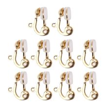 10Pc Clip-on Earring Converter Non-pierced Ear Hoop With Comfort Earring Cushion 2024 - buy cheap