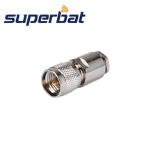 Superbat Mini-UHF зажим штекер для LMR195 RG58 RG400 RG142 кабель RF коаксиальный разъем 2024 - купить недорого