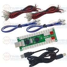 New 2 player USB Encoder to Arcade jamma adapter with wires harness USB to Jamma control chip board for Rocker Arcade cabinet 2024 - buy cheap