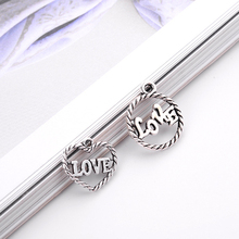 MRHUANG 10pcs/lot 22mm LOVE Charms Silver Plated Pendant   Carousel Charms DIY Bracelet 2024 - buy cheap