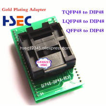 High Quality QFP48 to DIP48 Socket  0.5mm Pitch Programming r IC Test socket Programmer LQFP48 TQFP48  to DIP48 adapter Socket 2024 - buy cheap