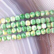 Free Shipping Fashion Jewelry 4MM Green Sea Jaspe Round Loose Beads Strand 15.5" A562 2024 - buy cheap