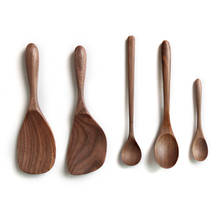 Natural Wood Spoon Ladle Long Rice Soup Cooking Spoons Stirring Spoon Children Solid Wood Dessert Spoon 2024 - buy cheap