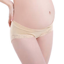 Maternity Underpants Plus Size Lace Cotton Low-waist Briefs for Pregnant Women Underwear Cottono Lace Panties Maternity Clothing 2024 - buy cheap