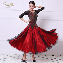 Lady Customized Ballroom Dance Dress Girls Dancing Competition Dress Tango Flamenco Suit Waltz Dancing Customes O Neck D-0372 2024 - buy cheap