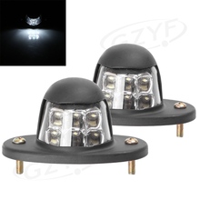 6-LED Number License Plate Light Lamp Universal For Auto Car Door / Truck Bed / Boat Courtesy Light Waterproof White 2PCS 2024 - buy cheap
