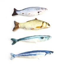 30cm Cat Toys Interactive Pacific Saury Spanish Mackerel Cat Mouse Feather Chick Fish Trainning Mascotas High Simulation Fish 2024 - buy cheap