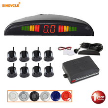 SINOVCLE Car Parking Sensor Kit 8 Sensors 22mm Backlight LED/LCD Display Reverse Backup Radar Monitor Detector System 12V 2024 - buy cheap