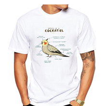 2019 Cockatiel T-Shirt Summer Men's Casual Letters Printed T Shirt High Quality Short Sleeve Tops Tee Clothes 2024 - buy cheap