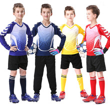 Custom Kids Men Goalkeeper Jersey Football Set Thicken Sponge Protector Doorkeeper Goalkeeper Jersey Soccer Clothing Goalkeeper 2024 - buy cheap