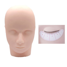 Practice Training Head  Makeup Cosmetology Mannequin Head Doll Eyelashes Extension Face Makeup Massage Practice Pro Training 2024 - buy cheap