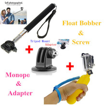 Gopro Accessories 2 in 1 Floating Grip Handheld Stick + Monopod with Mount Adapter For GoPro Hero 1 2 3 3+ Cameras 2024 - buy cheap