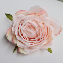 Alta qualidade diy seda rosa artificial flor cabeça casa festa decorativa flor casamento arco pano de fundo decoração rosa flor cabeça 2024 - compre barato