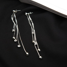 New Women Girl Stylish Punk Rock Leaf Chain Tassel Dangle Ear Cuff Earring Rhinestone Earrings Jewelry 2024 - buy cheap