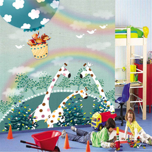 Beibehang-papel tapiz 3d con estampado de animales para niños, tapiz personalizado de cualquier tamaño, mural de papel de pared 2024 - compra barato