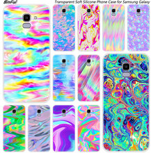 Colorful rainbow arte Suave Silicone Caixa Do Telefone Para Samsung Galaxy J8 J6 J4 2018 J2 Core J5 J6 J7 Prime j3 2016 2017 UE J4 Plus 2024 - compre barato