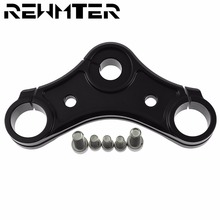 Motorcycle Black CNC Billet Top Triple Clamp with Riser Holes For Harley Sportster XL 883 2004-2012 2013 2014-2016 2024 - buy cheap